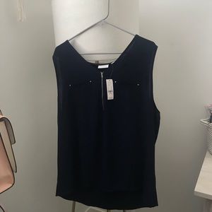 NY&C navy zip-up shell